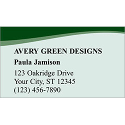 Avery Green Business Cards