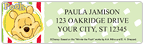 Pooh's Bother Free Day Address Labels  - 4 scenes