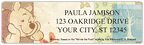 Pooh Scrapbook Forest Address Labels  - 4 scenes