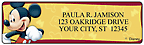 Mickey & Friends Address Labels - 5 scenes