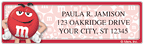 M & M's Address Labels - 4 scenes
