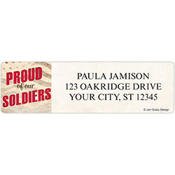 Proud of Our Soldiers Address Labels