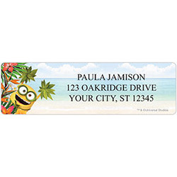 Minions in Paradise Address Labels