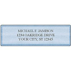 Blue Security Address Labels - 1 scene