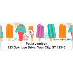 Popsicles Address Labels