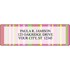 Sassy Stripes Address Labels - 5 scenes