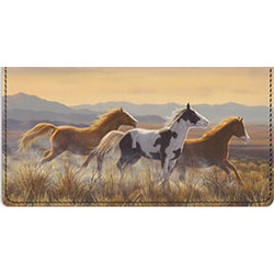 Wild Horses Leather Cover
