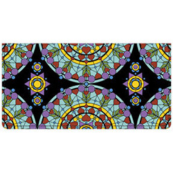 Stained Glass Leather Cover