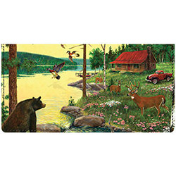 Camping Checkbook Cover