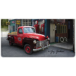 Vintage Trucks Leather Cover