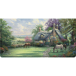 Thomas Kinkade Cottages Leather Cover