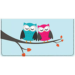 Whimsical Owls Leather Cover