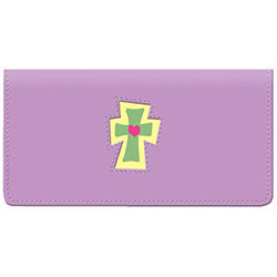 Cross Leather Cover - Purple