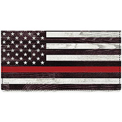 Support Our Firefighters Leather Cover