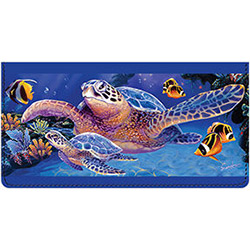 Sea Turtle Checkbook Cover