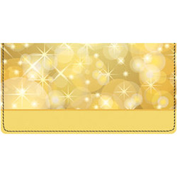 Champagne Sparkles Leather Cover