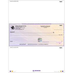 High Security Laser Voucher Check In Middle - Purple Safety