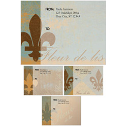 Fleur de Lis Mailing Labels