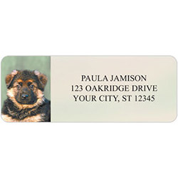 Puppy Love Address Labels - 4 Scenes