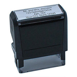 4 Line Self-inking Custom Message Stamp