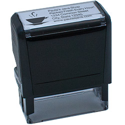 5 Line Stamp with Logo